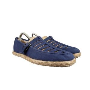 Keds Shoe Women 9.5 Sandal Sneaker Espadrille Flat Blue Buckle Breathable Casual